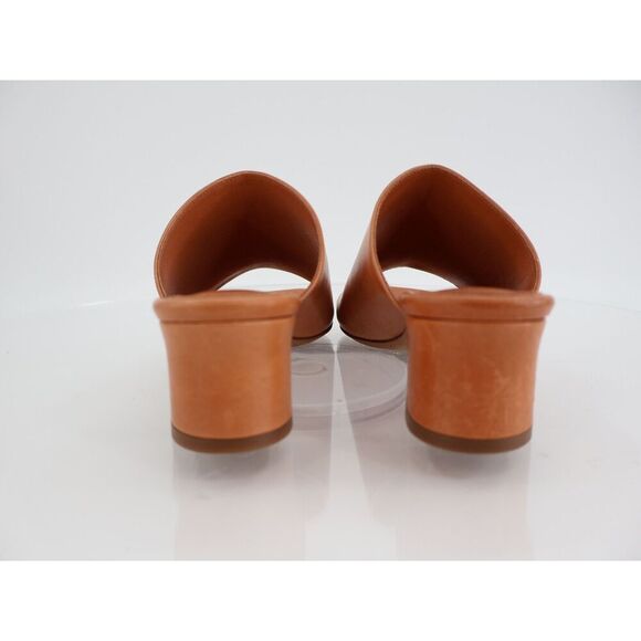 Mansur Gavriel Sun Slide Sandal Mule Size 36 EU 6 US Brown Leather Block Heel - Picture 6 of 13